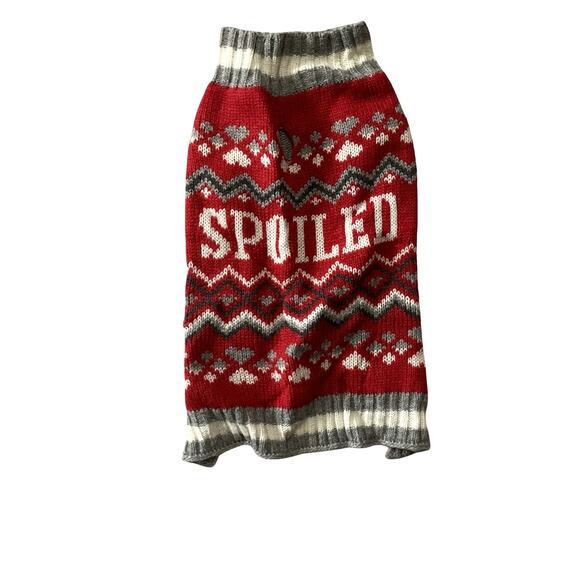 Vibrant Life "Spoiled" Red Pet Sweater - Picture 2 of 7